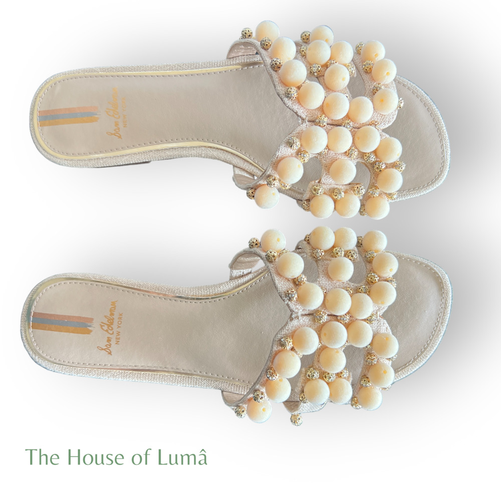 Sam Edelman Bay Pearl Women's Sandals Sand Size 6.5